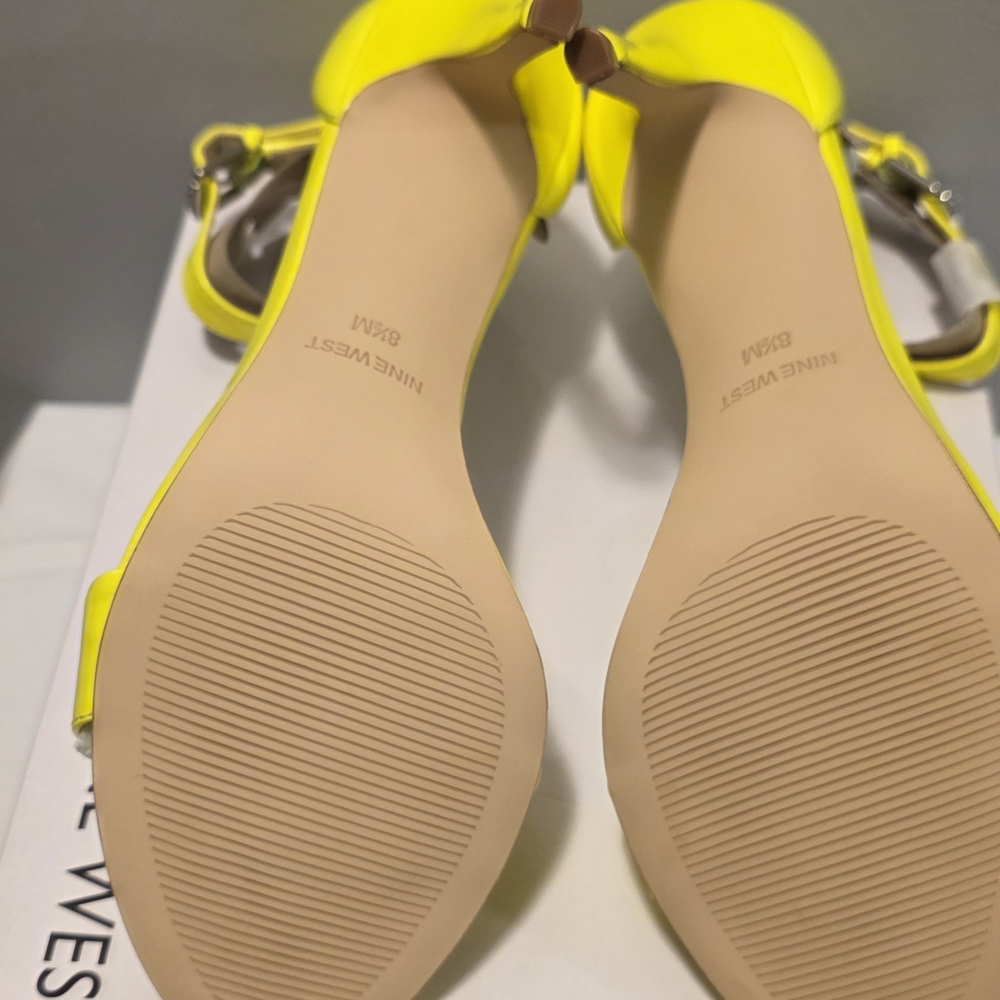Nine West Women's Yellow Heeled Sandals - Picture 7 of 7